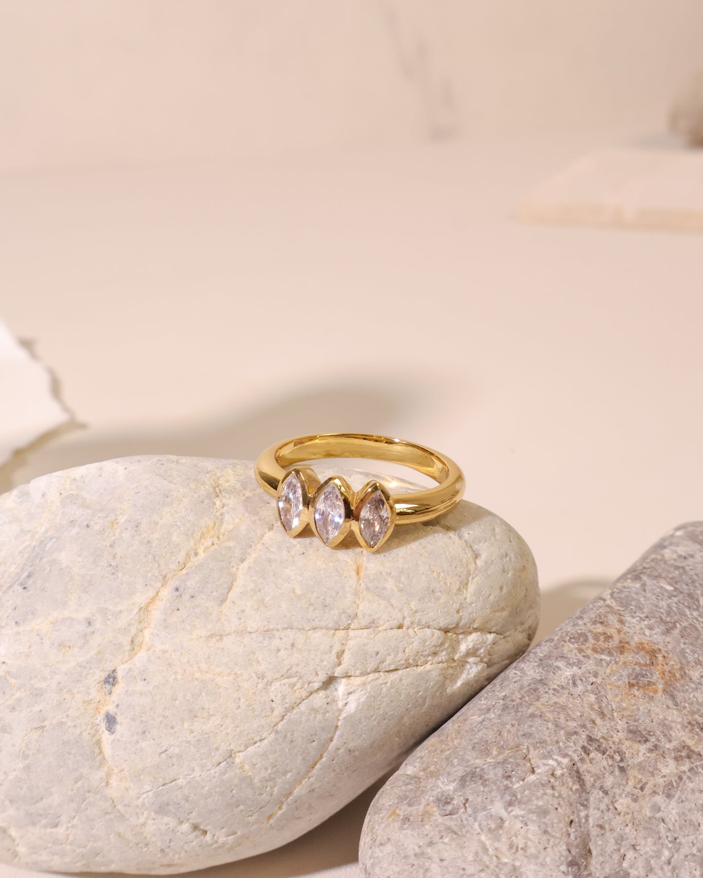 Lunar Petal Ring