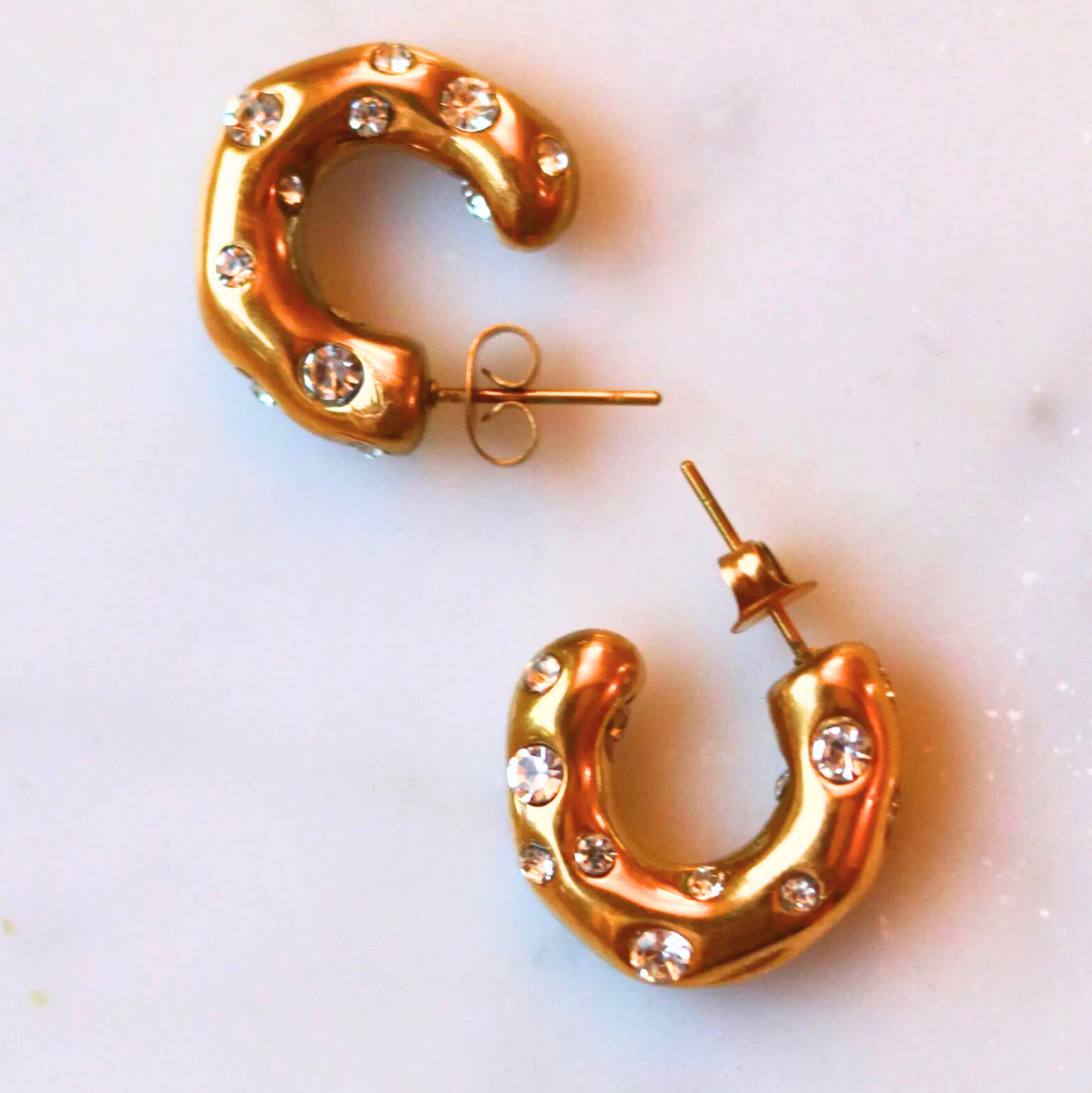 Giraffe’s Gold Earrings