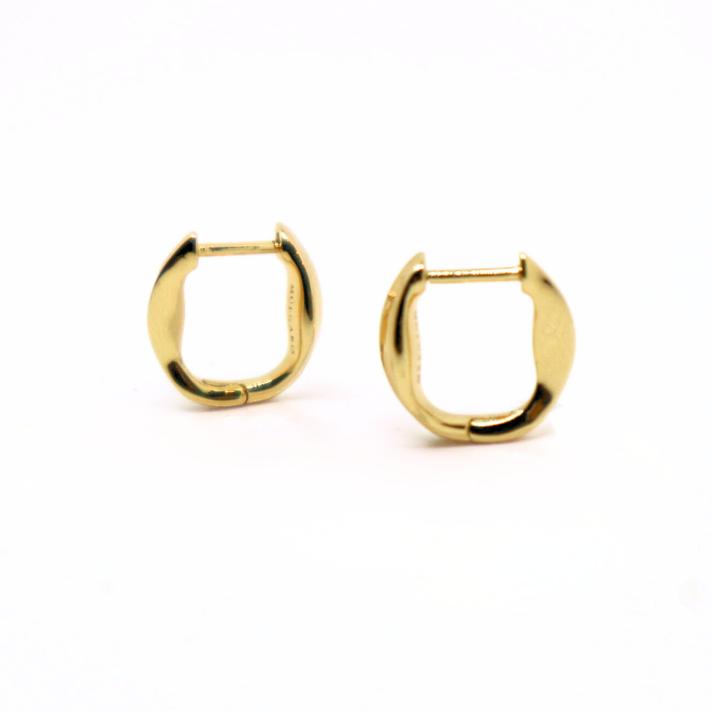 Golden Sphere Hoops